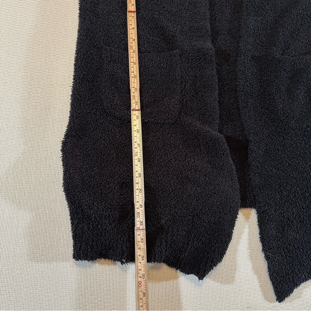 Tread & Supply Women’s M Plush Soft Open Cardigan Black Oversized Warm Comfy - Picture 5 of 9
